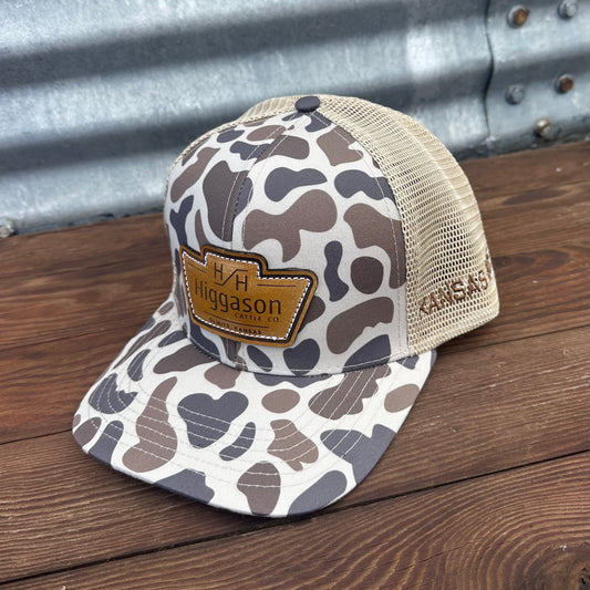 HCC Camo Leather Patch Brand Hat