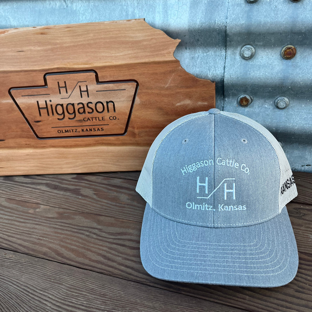 HCC Grey Embroidered Brand Hat