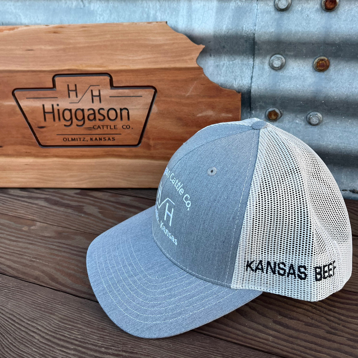HCC Grey Embroidered Brand Hat