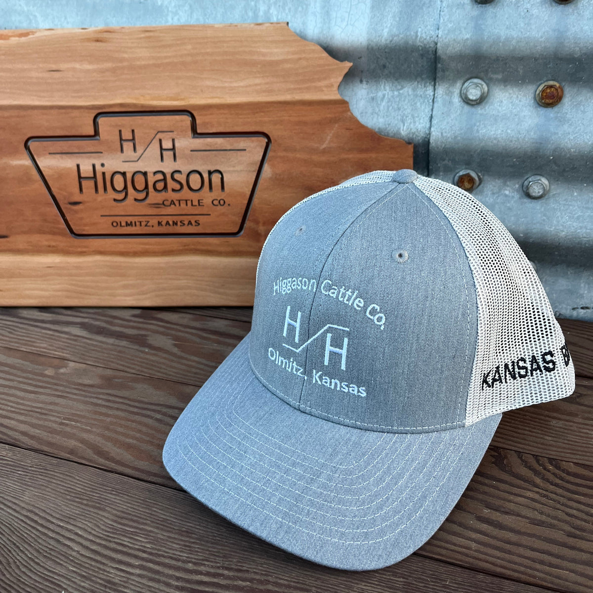 HCC Grey Embroidered Brand Hat