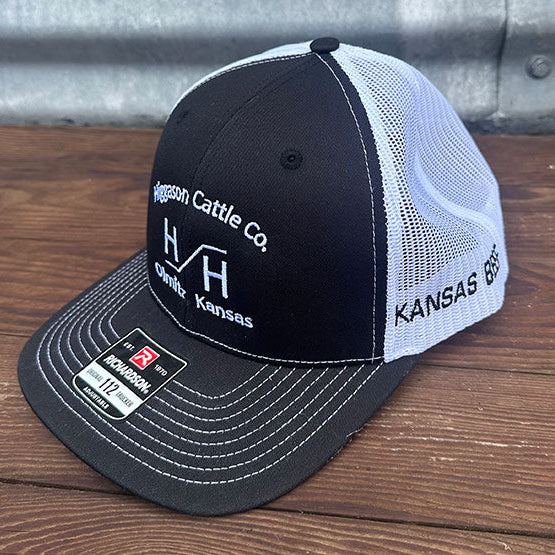 HCC Black & White Brand Hat